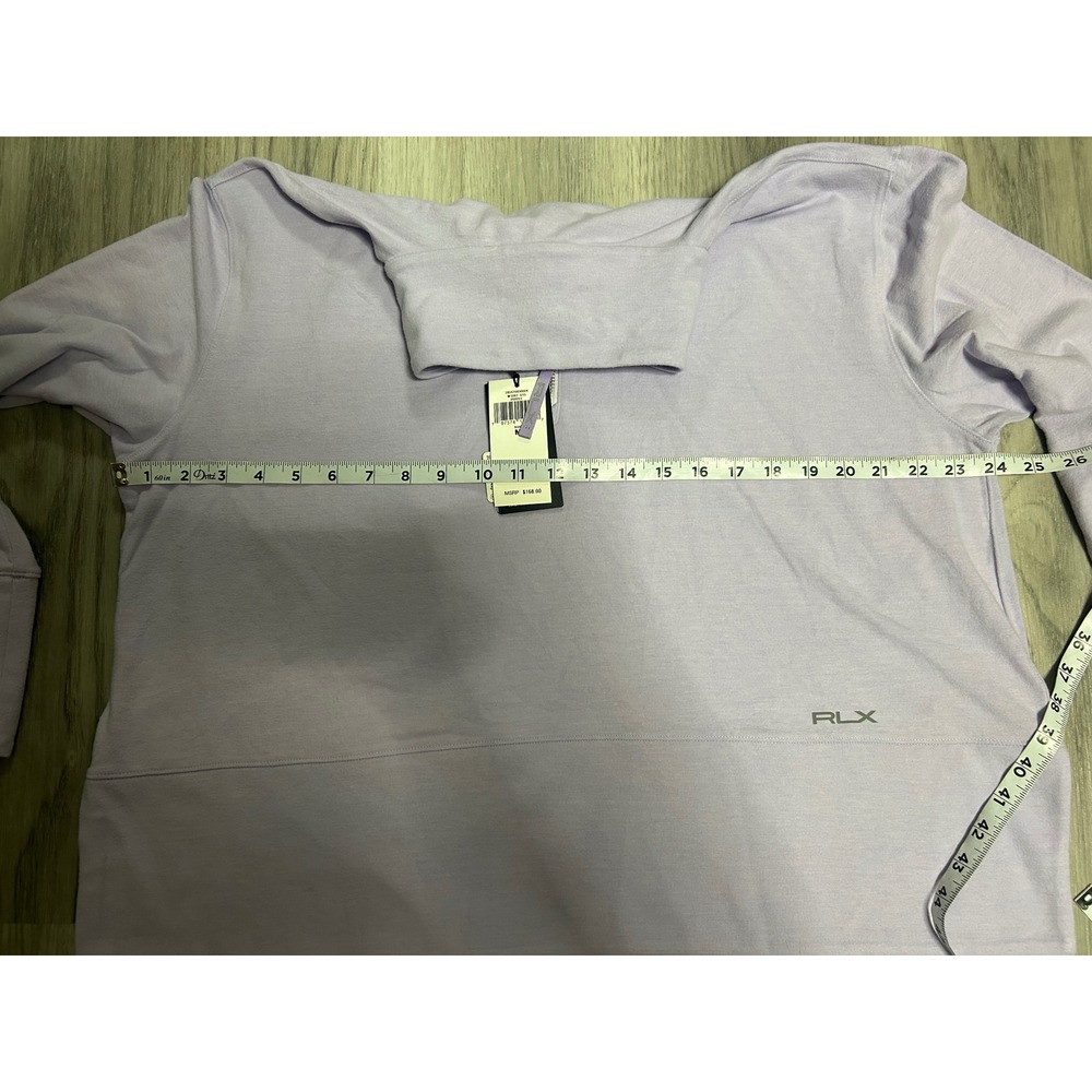 RLX Ralph Lauren Womens Golf 3/4 Zip Pullover Acrylic Blend Medium Purple - Picture 5 of 7